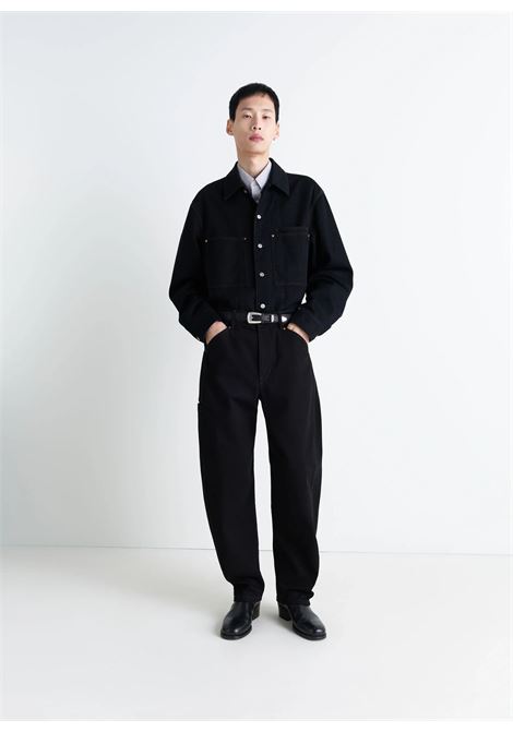 pantaloni twisted workwear uomo nero LEMAIRE | PA1102 LD1055BK999
